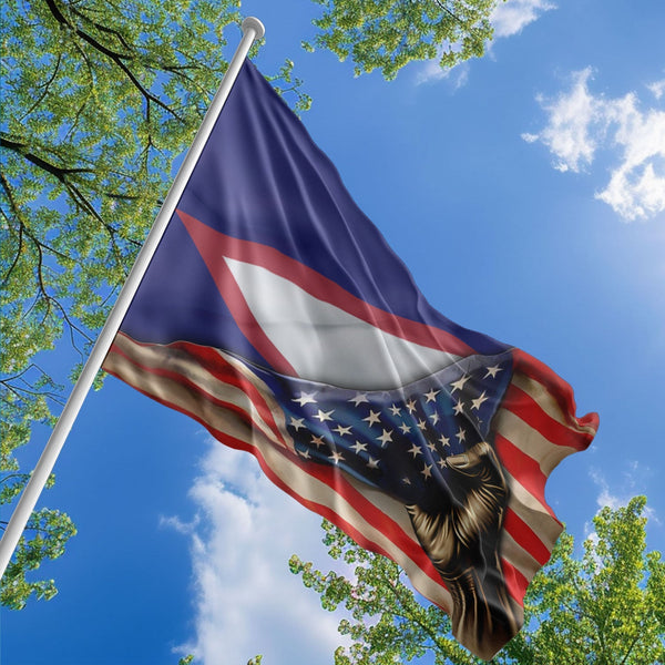 American American Samoan Flag, US And American Samoa Polyester The Original Style 1