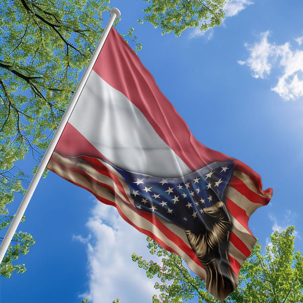 American Austrian Flag, US And Austria Polyester The Original Style 1