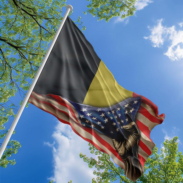 American Belgian Flag, US And Belgium Polyester The Original Style 1