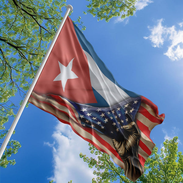 American Cuban Flag, US And Cuba Polyester The Original Style 1