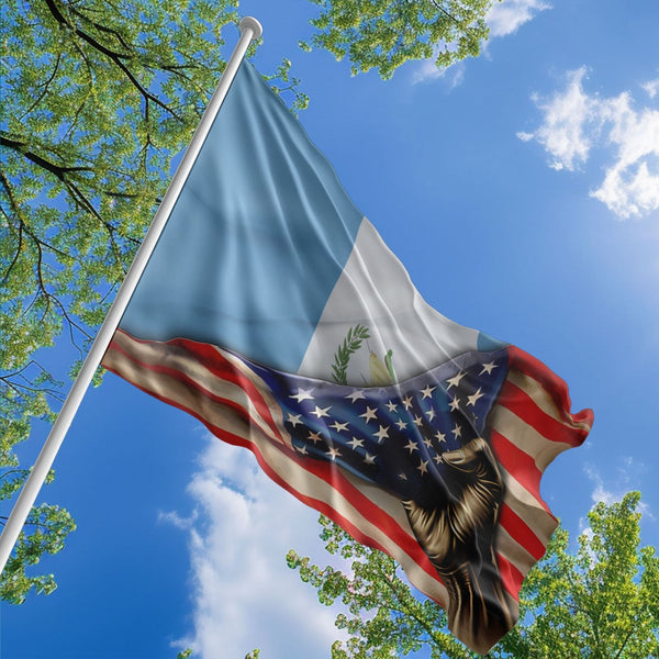 American Guatemalan Flag, US And Guatemala Polyester The Original Style 1