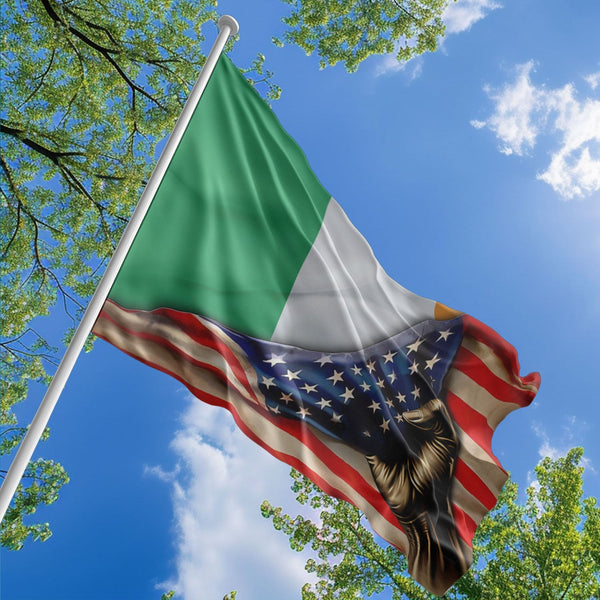 American Irish Flag, US And Ireland Polyester The Original Style 1