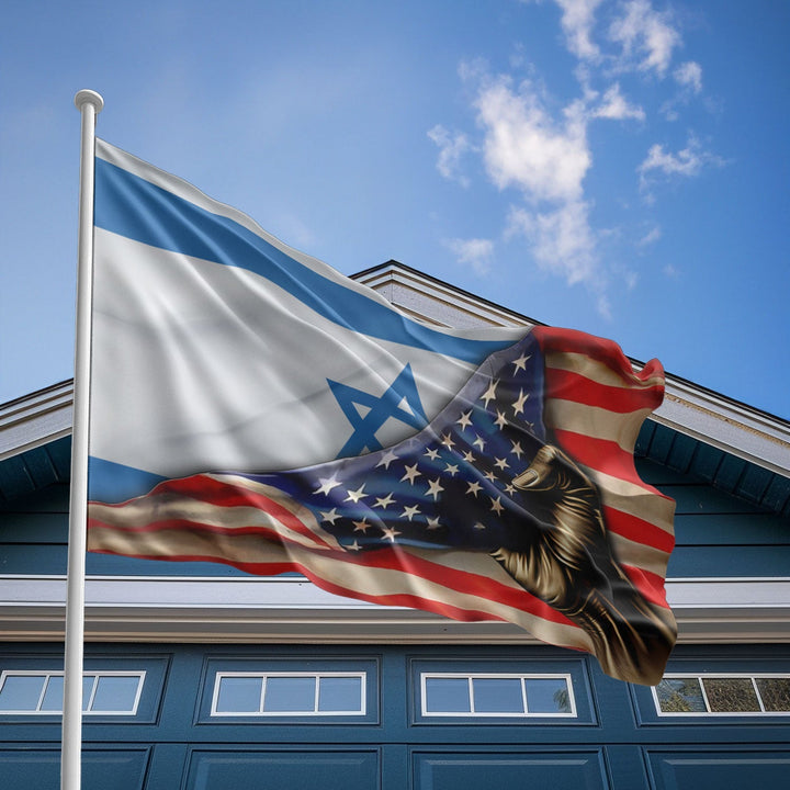 American Israeli Flag, US And Israel Polyester The Original Style 2