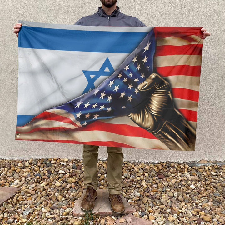 American Israeli Flag, US And Israel Polyester The Original Style 4