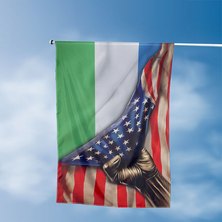 American Sierra Leonean Flag, US And Sierra Leone Polyester The Original Style 3