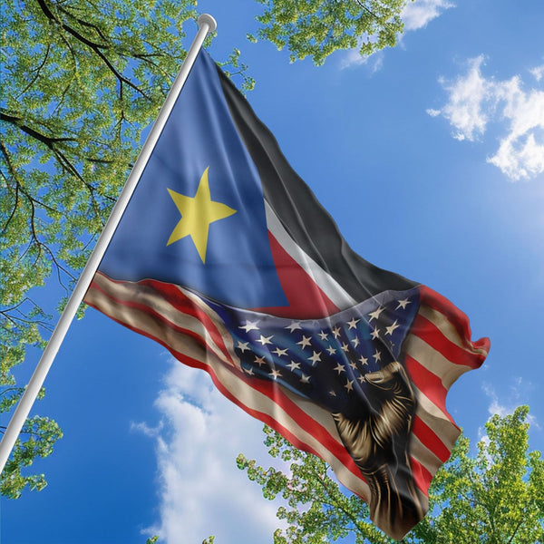 American South Sudanese Flag, US And South Sudan Polyester The Original Style 1