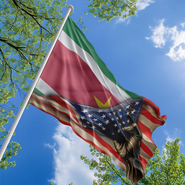 American Surinamese Flag, US And Suriname Polyester The Original Style 1