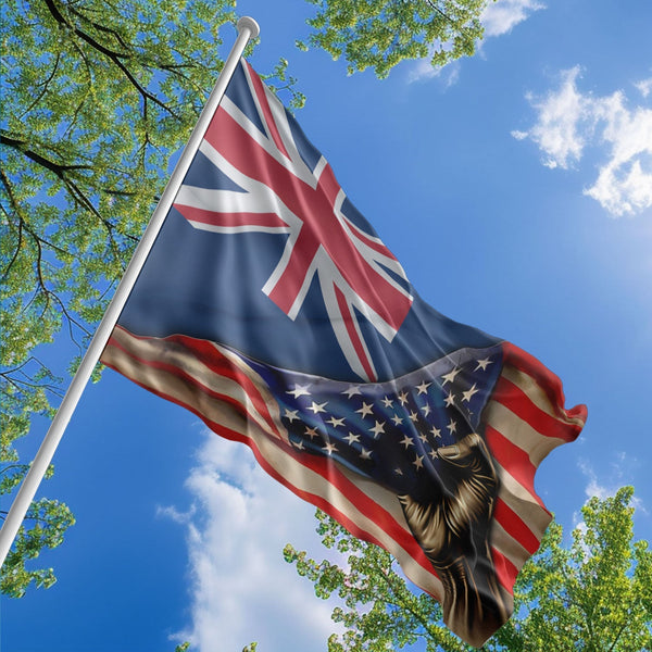 American Turk and Caicos Islander Flag, US And Turks and Caicos Islands Polyester The Original Style 1