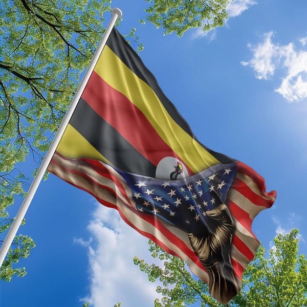 American Ugandan Flag, US And Uganda Polyester The Original Style 1