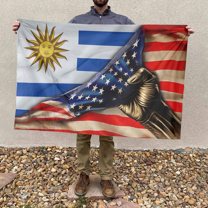 American Uruguayan Flag, US And Uruguay Polyester The Original Style 4