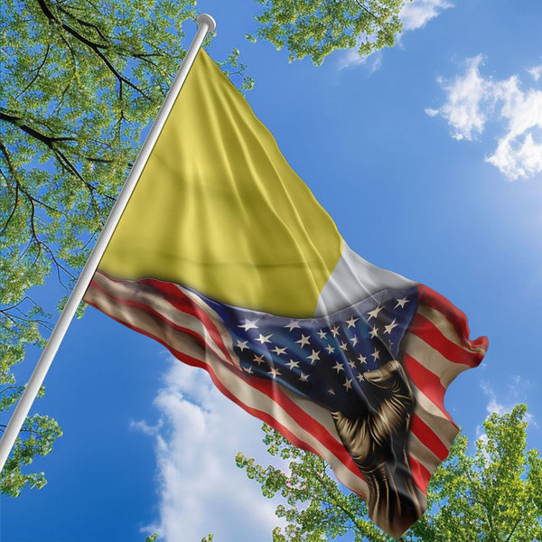 American Vatican Flag, US And Vatican City Polyester The Original Style 1