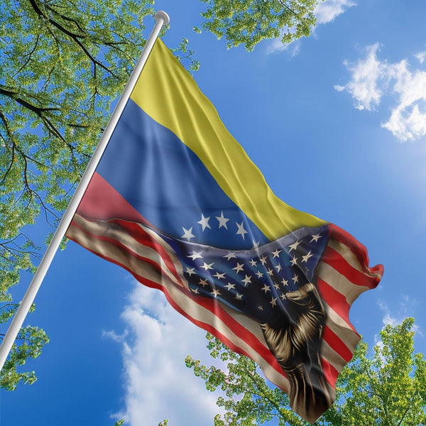 American Venezuelan Flag, US And Venezuela Polyester The Original Style 1
