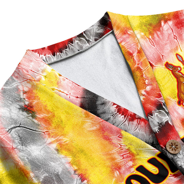 Uganda Fleece Cardigan Custom Tie Dye Style 1