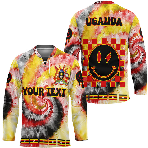 Uganda Hockey Jersey Custom Tie Dye Style 1