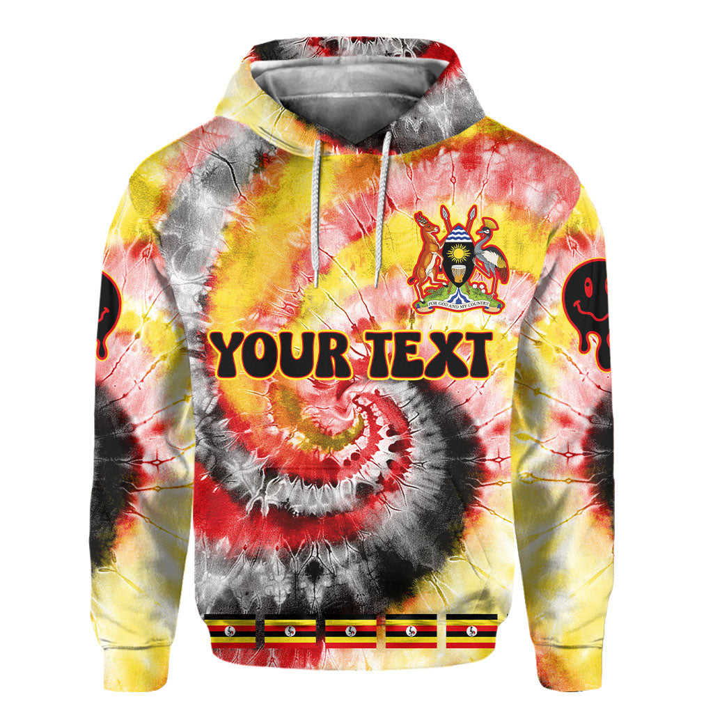 Uganda Hoodie Custom Tie Dye Style 2