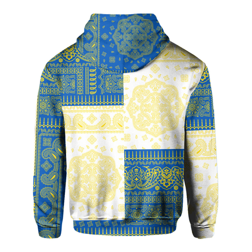 Ukraine Hoodie Flag And Paisley Basic Style 3