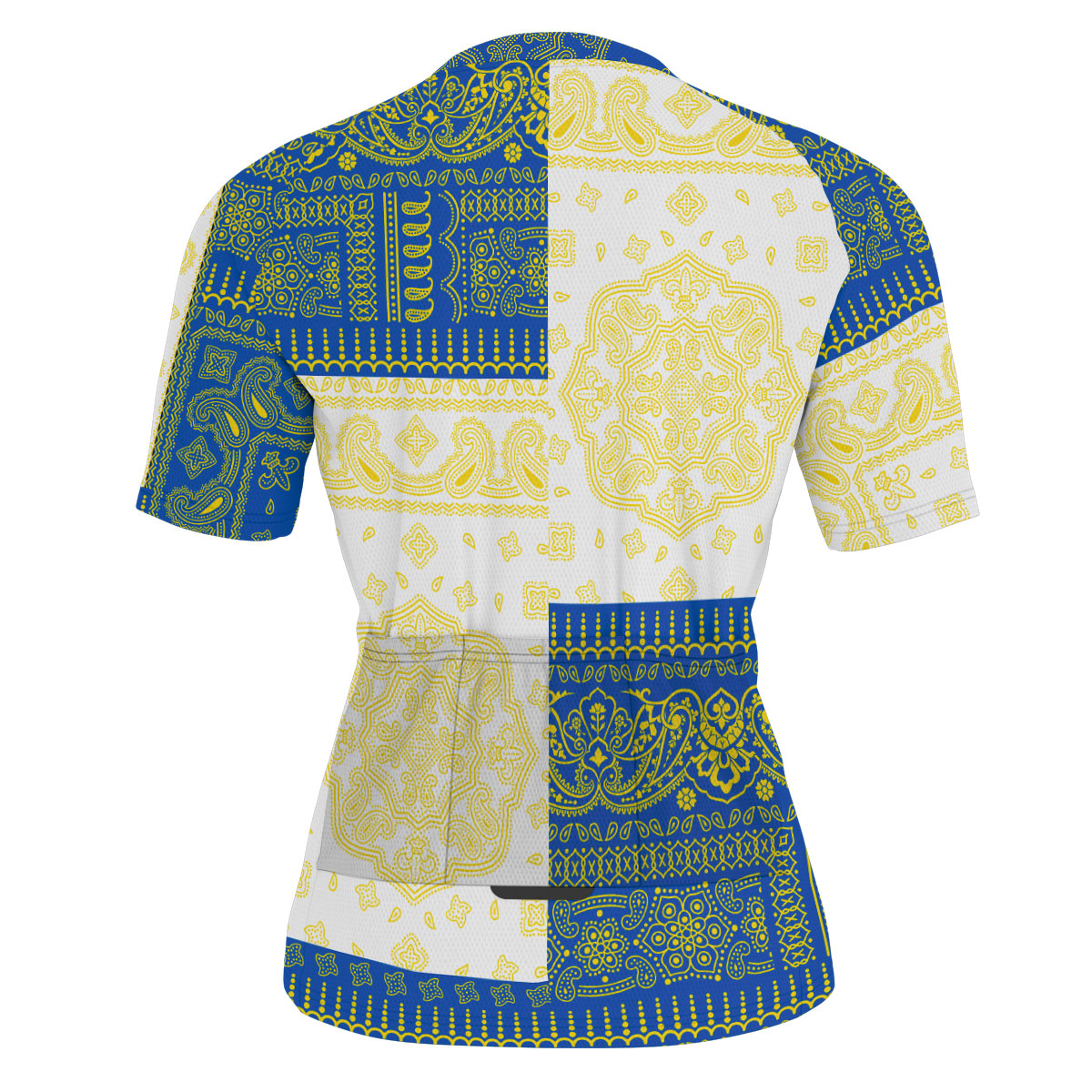 Ukraine Men Cycling Jersey Flag And Paisley Basic Style 3