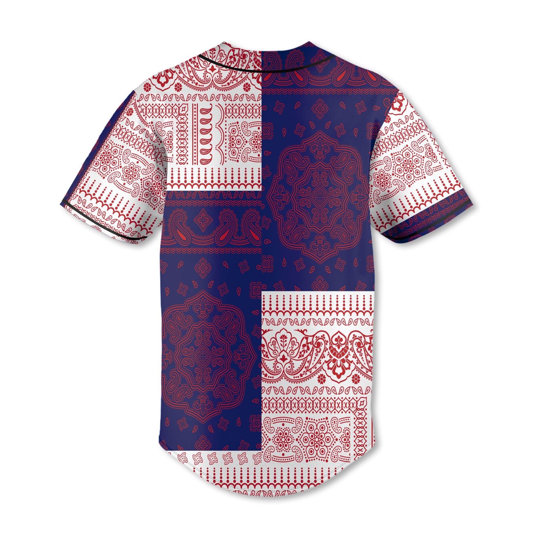 United Kingdom Baseball Jersey Flag And Paisley Basic Style 3