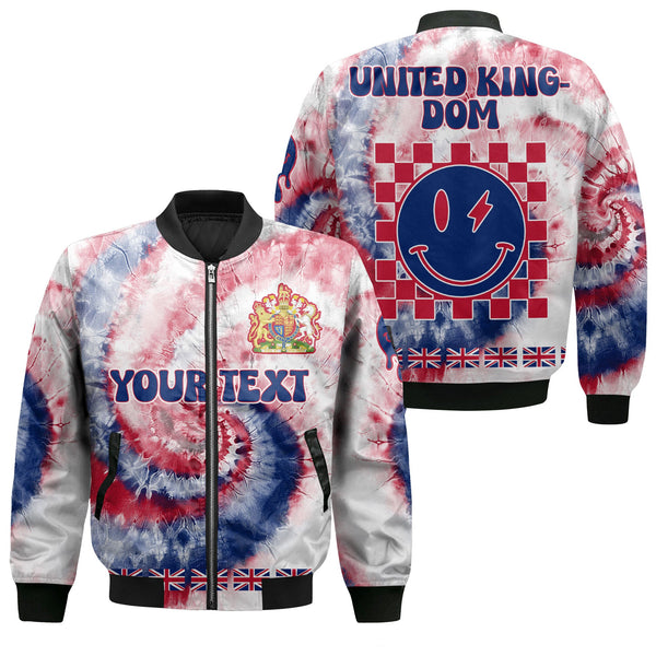 United Kingdom Bomber Jacket Custom Tie Dye Style 1