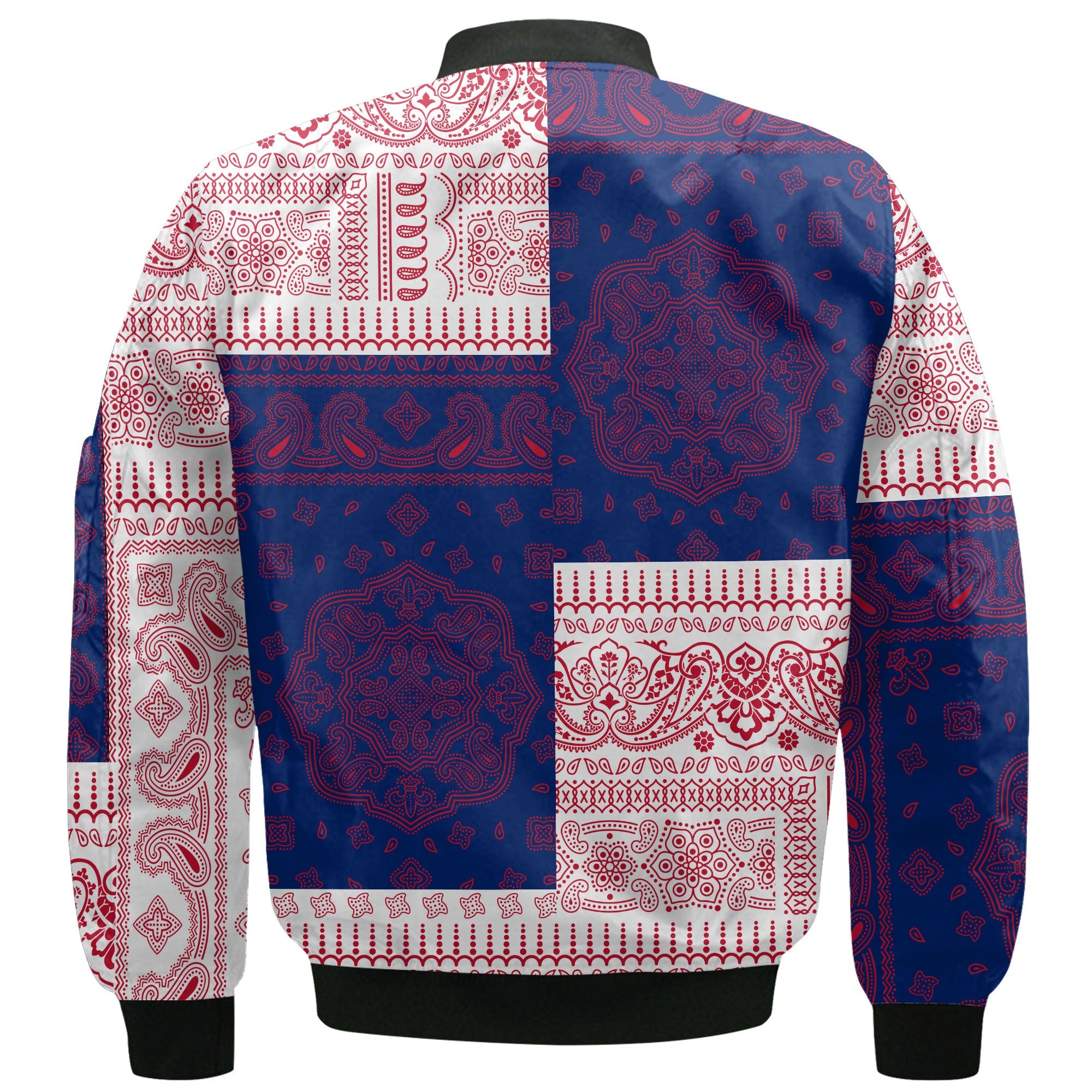 United Kingdom Bomber Jacket Flag And Paisley Basic Style 3