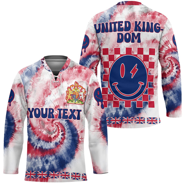 United Kingdom Hockey Jersey Custom Tie Dye Style 1