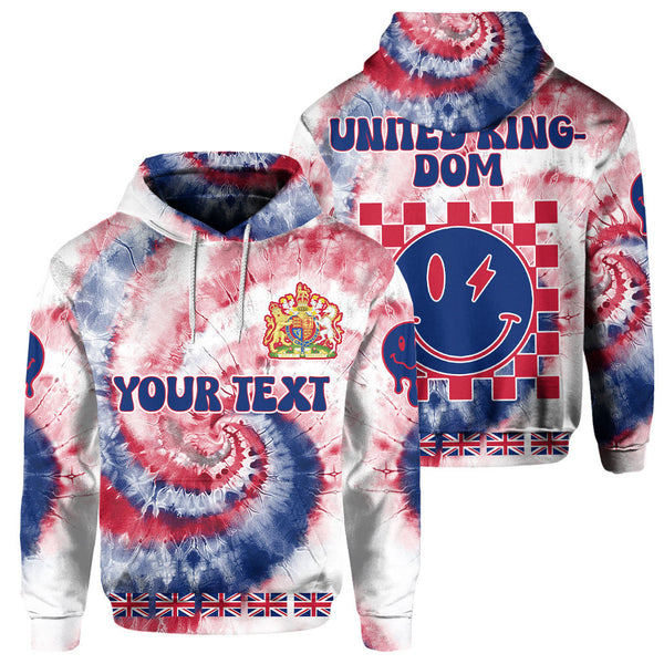 United Kingdom Hoodie Custom Tie Dye Style 1