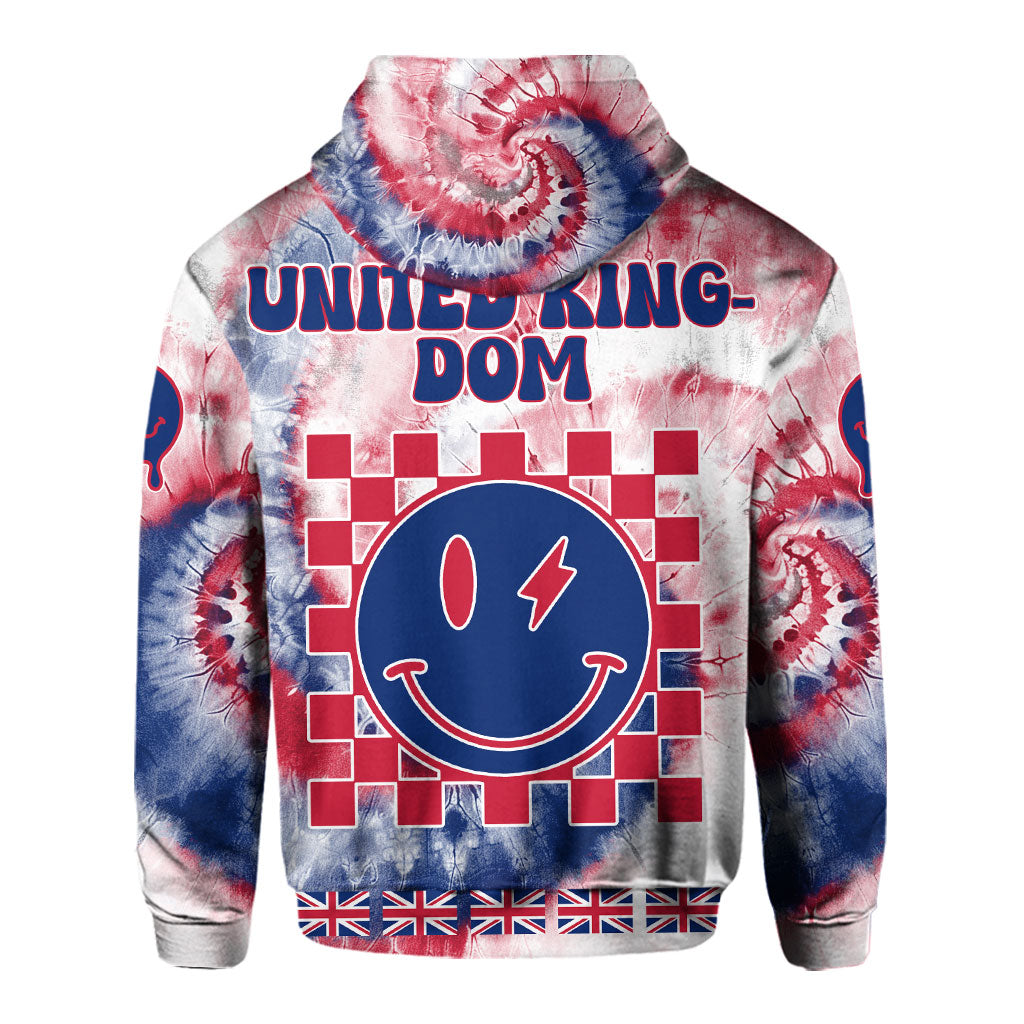 United Kingdom Hoodie Custom Tie Dye Style 3