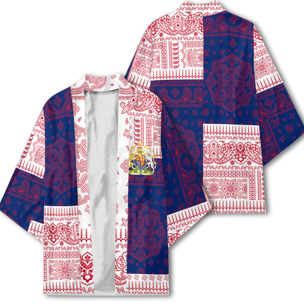 United Kingdom Kimono Flag And Paisley Basic Style 1