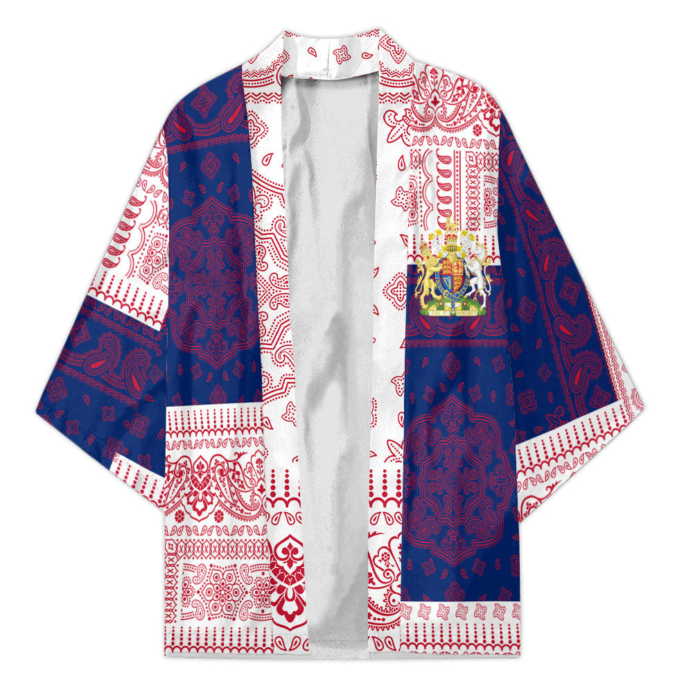 United Kingdom Kimono Flag And Paisley Basic Style 2