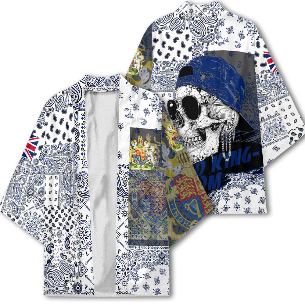 United Kingdom Kimono Paisley Flag And Skull Style 2