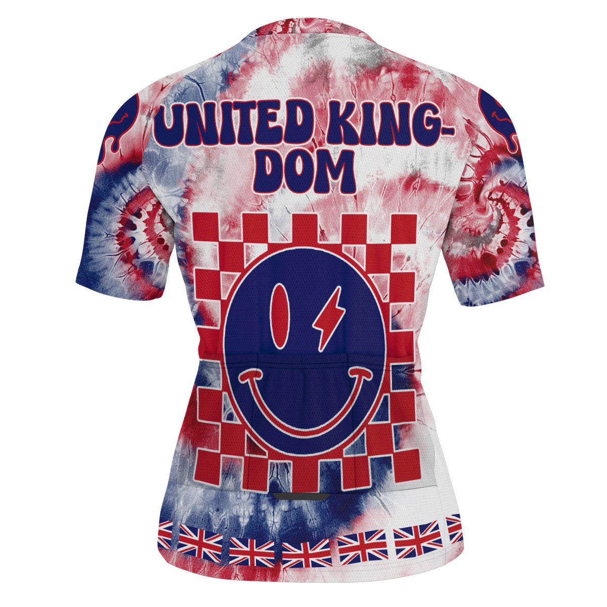 United Kingdom Men Cycling Jersey Custom Tie Dye Style 3