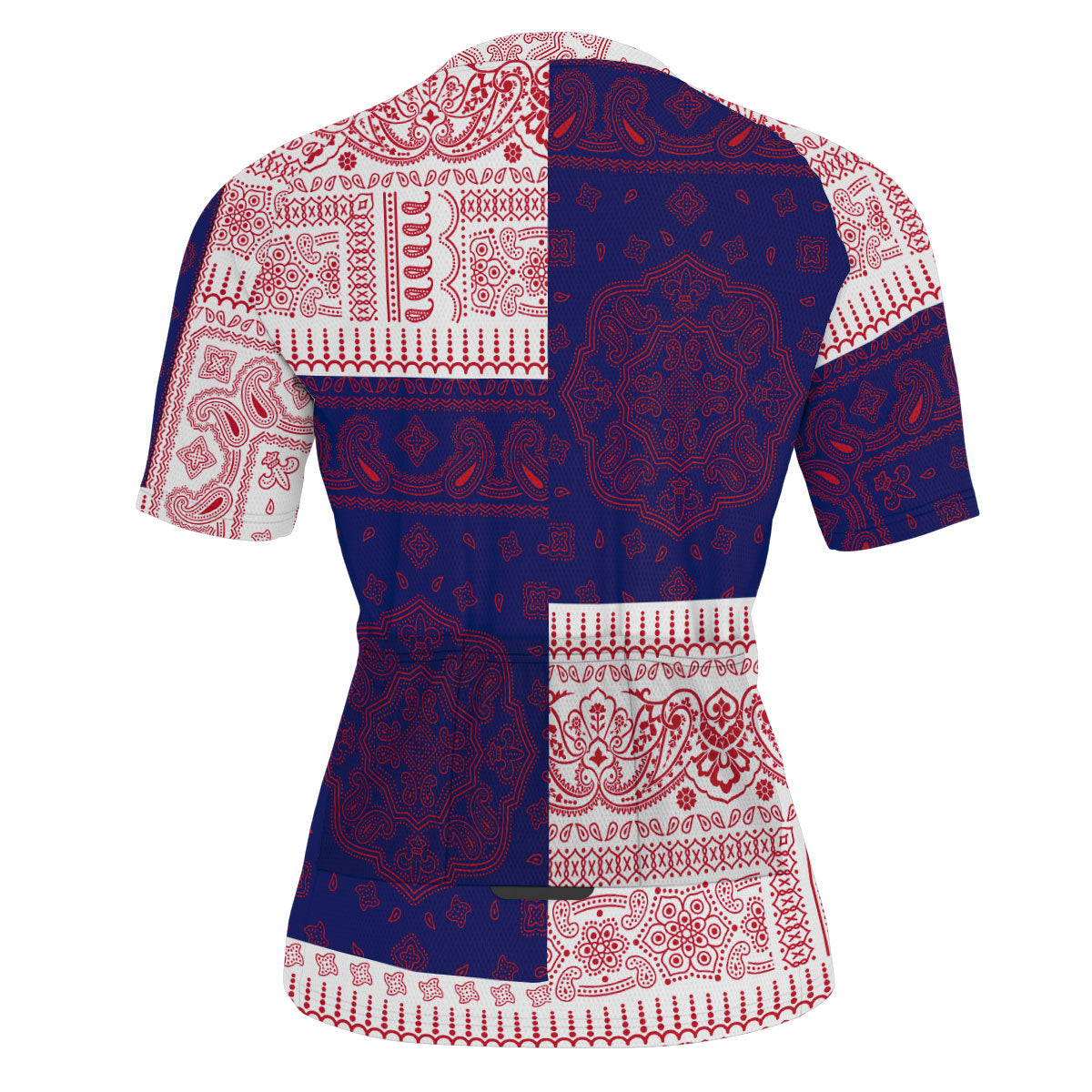 United Kingdom Men Cycling Jersey Flag And Paisley Basic Style 3