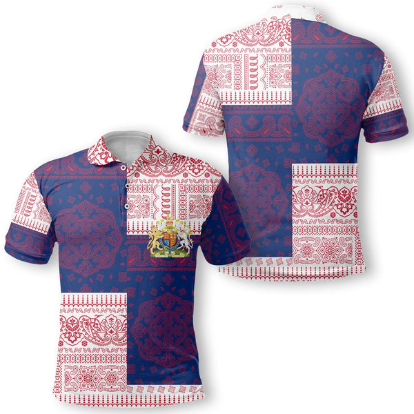 United Kingdom Polo Shirt Flag And Paisley Basic Style 1