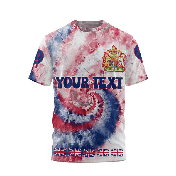 United Kingdom T Shirt Custom Tie Dye Style 1