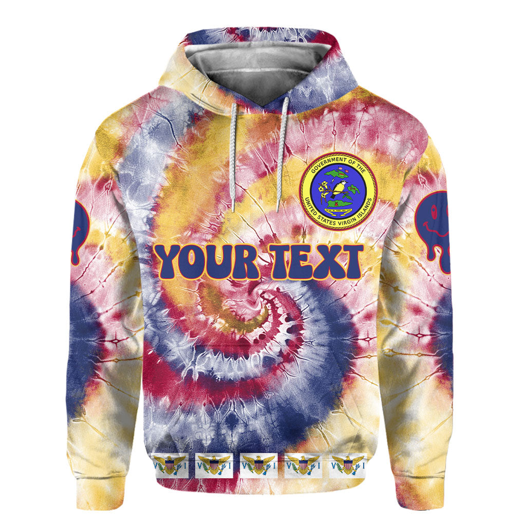 United States Virgin Islands Hoodie Custom Tie Dye Style 2