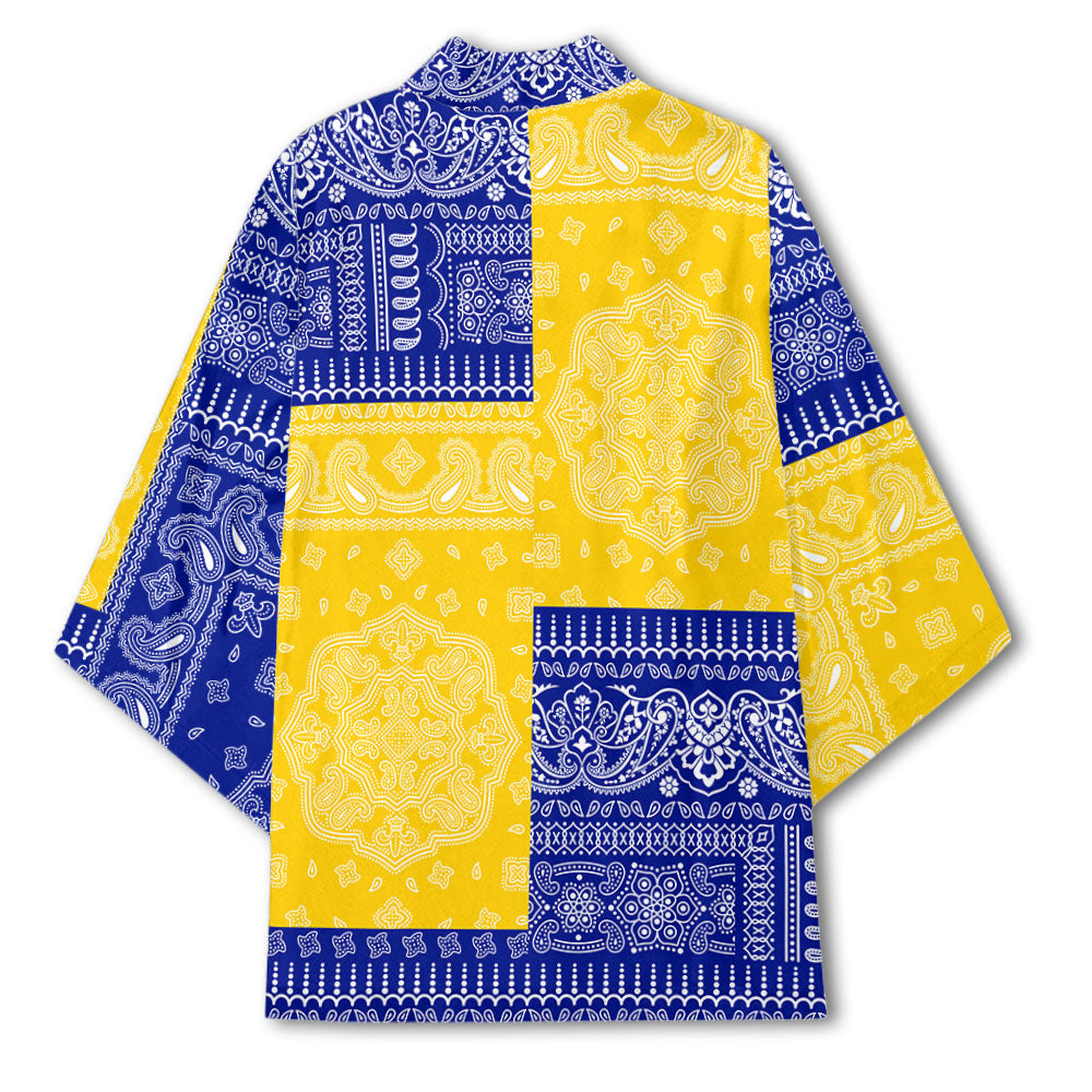 Uruguay Kimono Flag And Paisley Basic Style 3