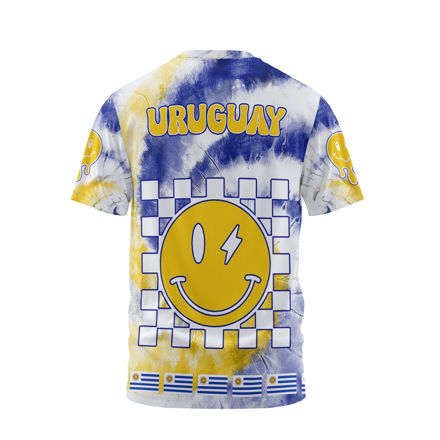 Uruguay T Shirt Custom Tie Dye Style 2