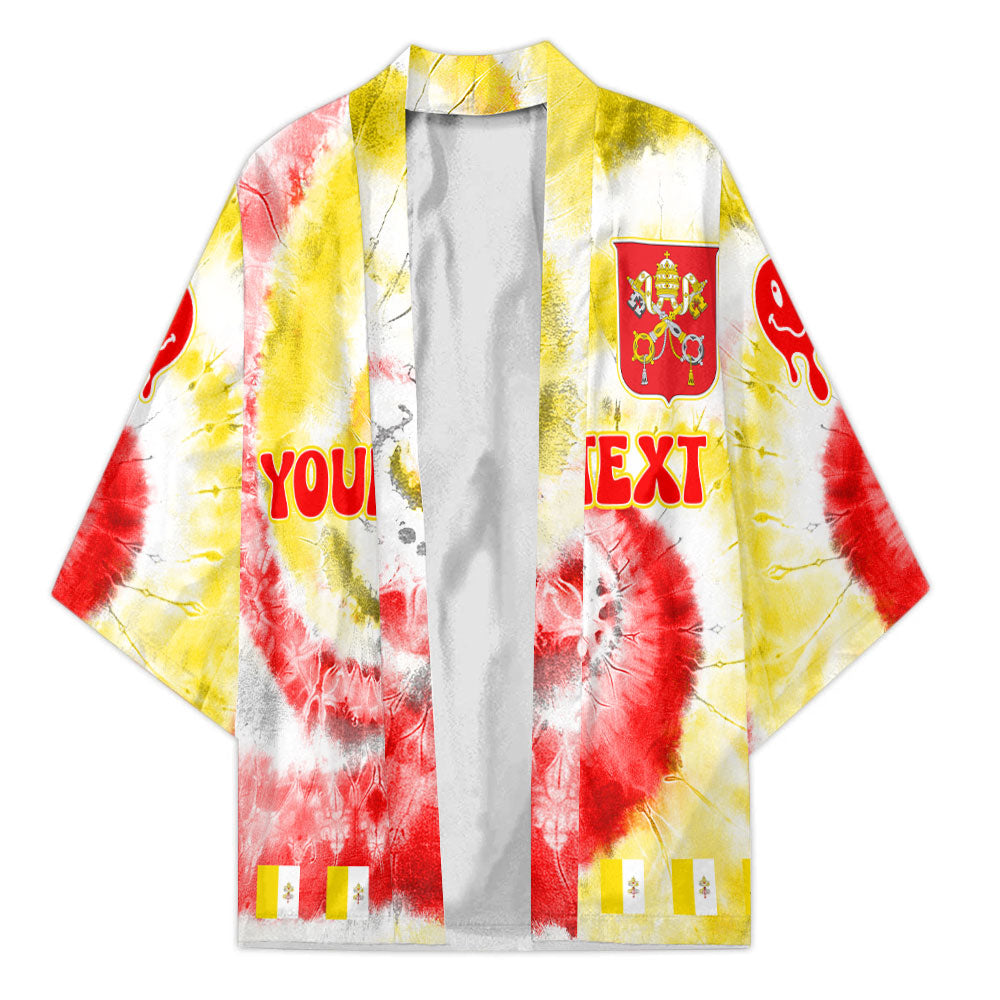 Vatican City Kimono Custom Tie Dye Style 1