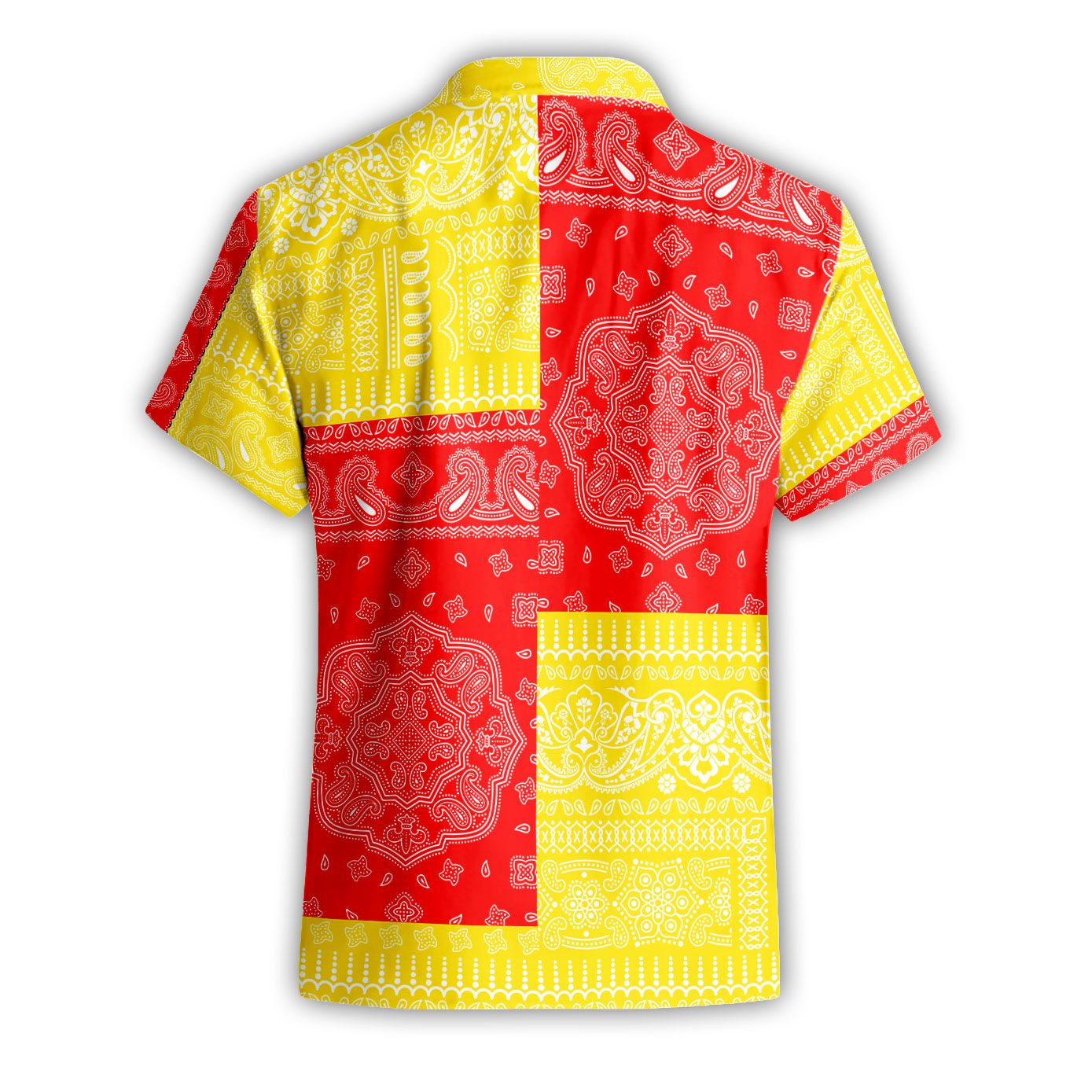 Vatican City Short Sleeve Shirt Flag And Paisley Basic Style 3