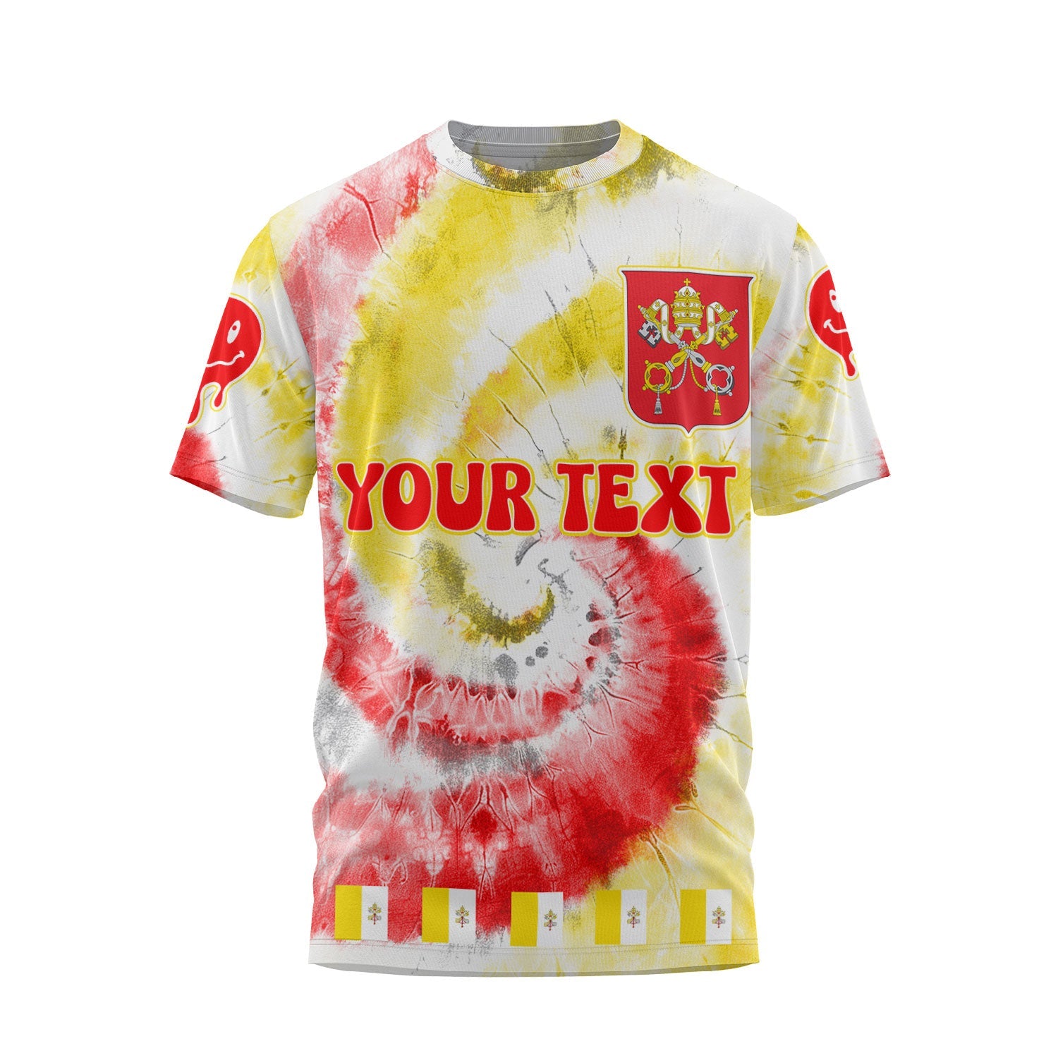 Vatican City T Shirt Custom Tie Dye Style 1