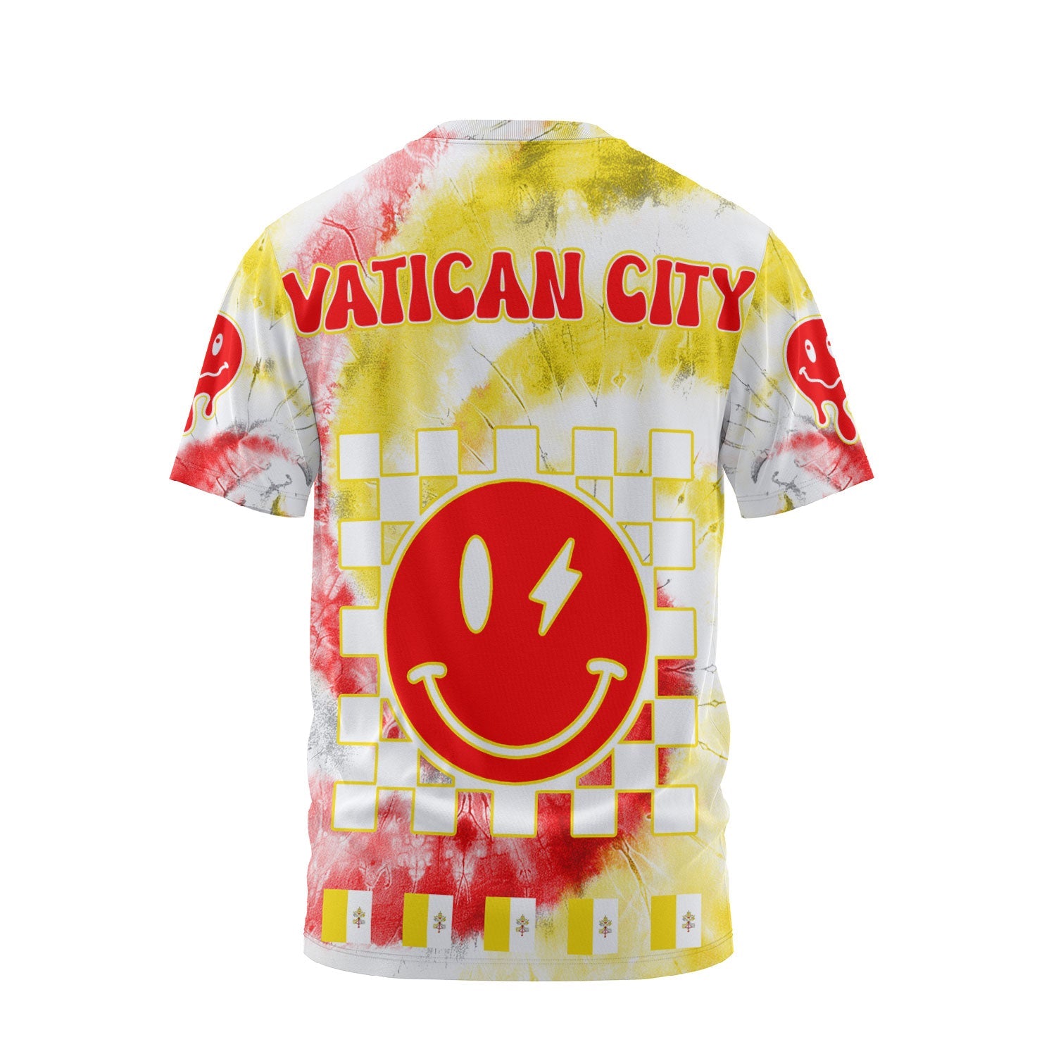 Vatican City T Shirt Custom Tie Dye Style 2