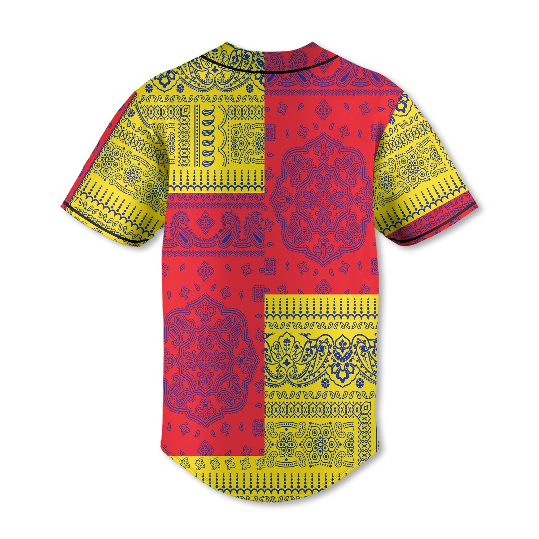 Venezuela Baseball Jersey Flag And Paisley Basic Style 3