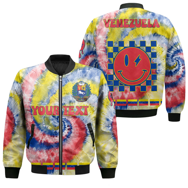 Venezuela Bomber Jacket Custom Tie Dye Style 1