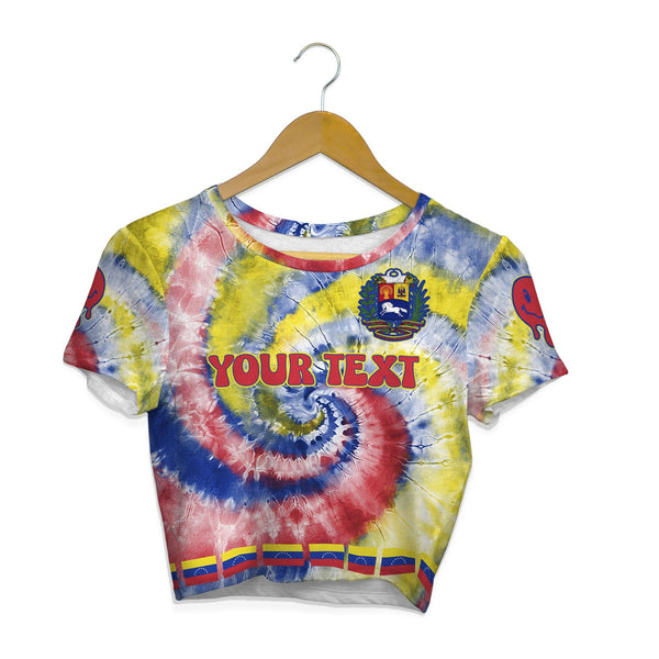 Venezuela Croptop T Shirt Custom Tie Dye Style 1