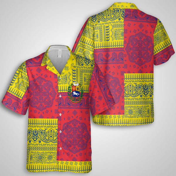 Venezuela Hawaiian Shirt Flag And Paisley Basic Style 1