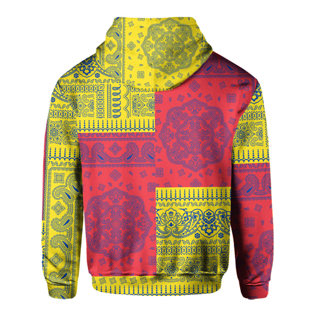 Venezuela Hoodie Flag And Paisley Basic Style 3