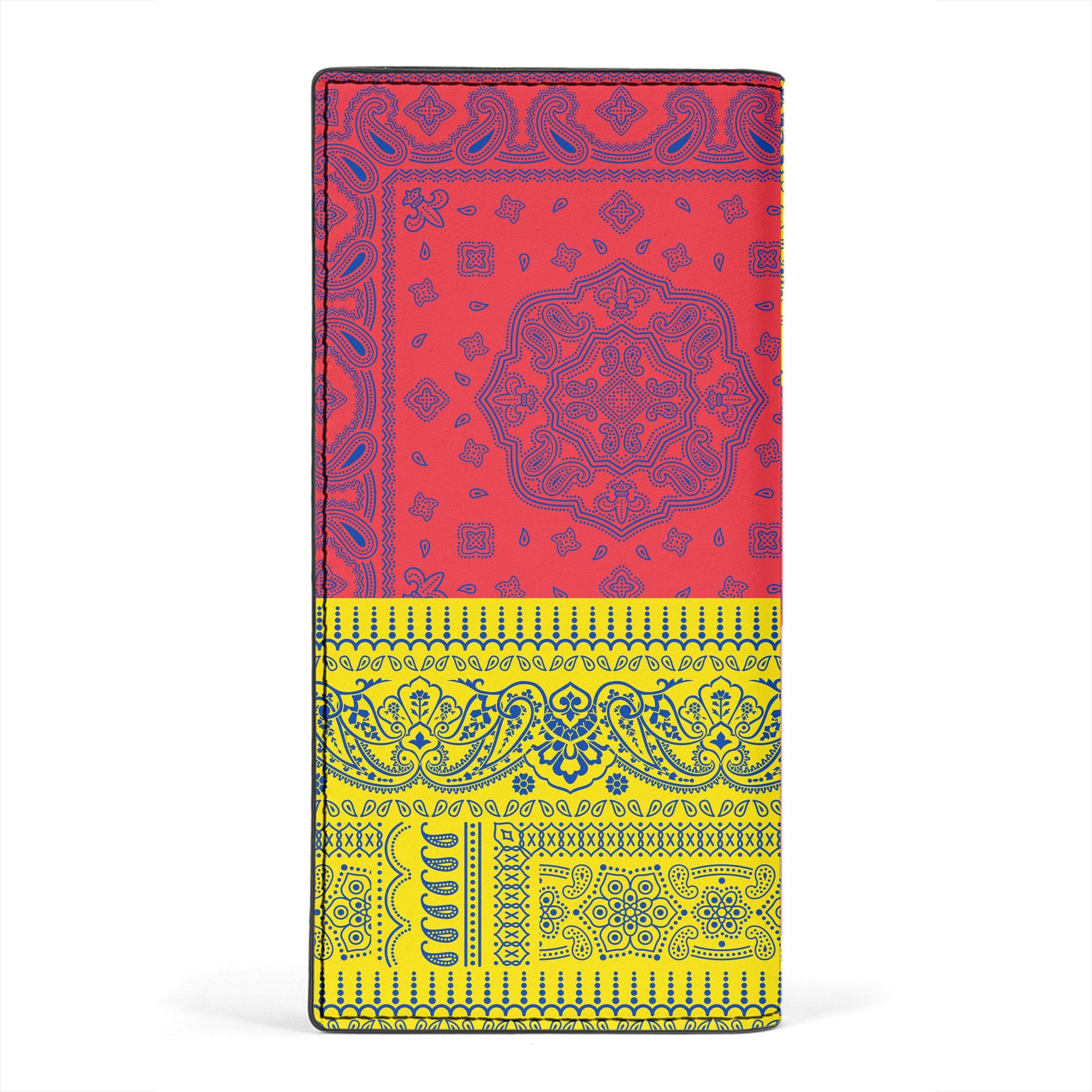 Venezuela Leather Wallet Flag And Paisley Basic Style 2