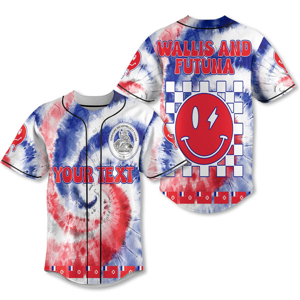 Wallis And Futuna Baseball Jersey Custom Tie Dye Style 1