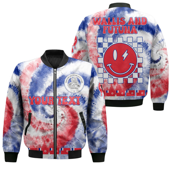 Wallis And Futuna Bomber Jacket Custom Tie Dye Style 1