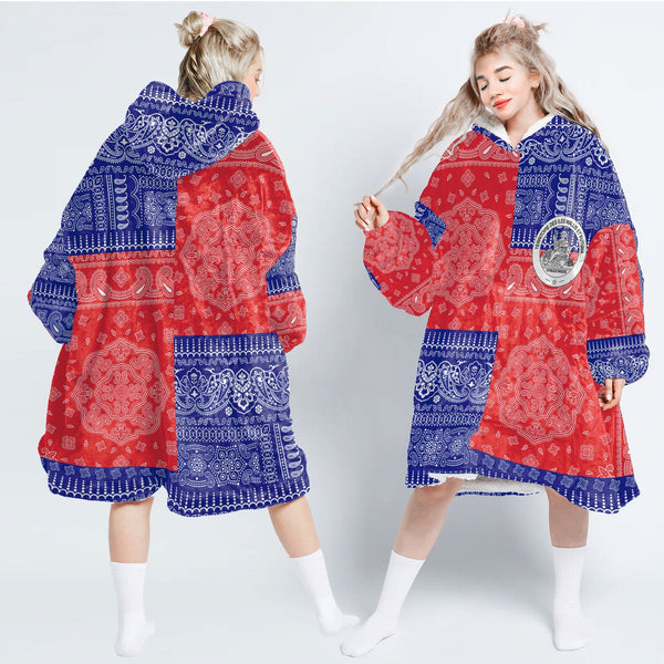 Wallis And Futuna Hoodie Blanket Flag And Paisley Basic Style 1